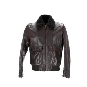 Prada Vintage , Pre-owned Leather outerwear ,Brown female, Sizes: M