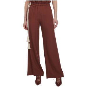 Erika Cavallini , Semi-Couture Trousers ,Brown female, Sizes: M