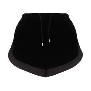 Saint Laurent , Black Velvet Shorts ,Black female, Sizes: S, XL, M