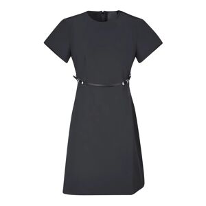 Givenchy , Black Cotton Dress with Voyou Details ,Black female, Sizes: M, S