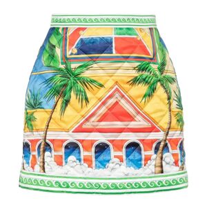 Casablanca , Triomphe DOrange Quilted Mini Skirt ,Multicolor female, Sizes: S, XS