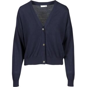 Douuod Woman , Gazelle Cardigan with Scollo a ,Blue female, Sizes: M, L, S