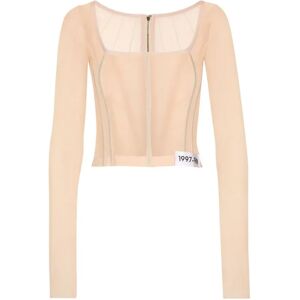 Dolce & Gabbana , x KIM Georgette top ,Beige female, Sizes: S