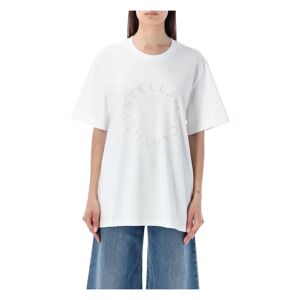 Stella McCartney , White Diamant Logo T-Shirt for Women ,White female, Sizes: XS