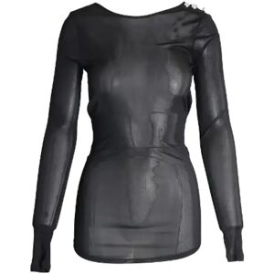 Balmain Pre-owned , Pre-owned Fabric tops ,Black female, Sizes: XS