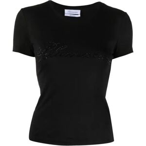 Blumarine , Black T-Shirts & Polos for Women ,Black female, Sizes: XS, L, M, S