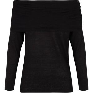 Cortana , Romeo, top in black linen point ,Black female, Sizes: XS, S, L, XL, M