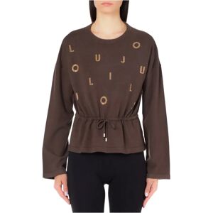 Liu Jo , Basic Sweater ,Brown female, Sizes: 2XL, L