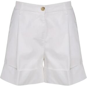 Fay , Stretch Satin Casual Shorts ,White female, Sizes: W25, W27