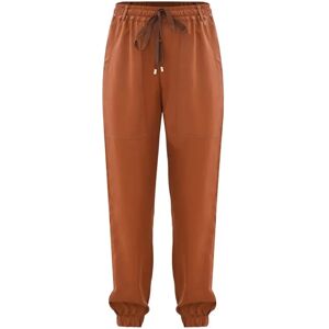 Kocca , Soft Drawstring Women's Pants ,Brown female, Sizes: L, XS, M