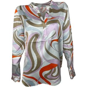 Herzen's Angelegenheit , Silk Blouse with Stretch ,Multicolor female, Sizes: S