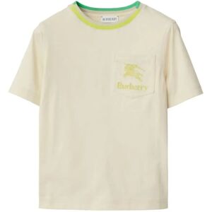 Burberry , T-Shirts ,Beige unisex, Sizes: 4 Y, 12 Y, 6 Y, 8 Y, 14 Y, 10 Y