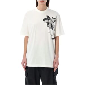 Y-3 , Unisexs Clothing T-Shirts Polos White Ss24 ,White female, Sizes: L, XL, 2XS, M, XS