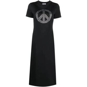 Moschino , Women's Clothing Dress Nero Ss24 ,Black female, Sizes: XS, M, S