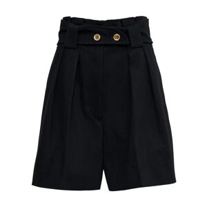 Patou , Shorts with Belt ,Black female, Sizes: S