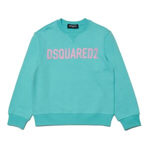 Dsquared2 , Relaxed Fit Crew-Neck Sweatshirt ,Blue unisex, Sizes: 8 Y, 12 Y, 16 Y, 14 Y, 10 Y