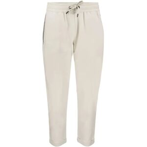 Brunello Cucinelli , Cropped Drawstring Sporty Trousers ,White female, Sizes: S