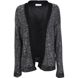 Fabiana Filippi , Sequin-embellished Cardigan LIU JO ,Black female, Sizes: XS, 2XS