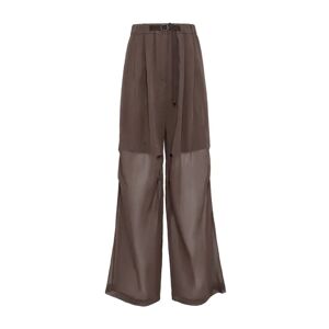 Brunello Cucinelli , Brown Trousers Classic Style ,Brown female, Sizes: S, M