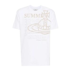 Vivienne Westwood , Summer Classic White T-shirts and Polos ,White female, Sizes: L, XL, S, XS, M