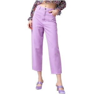 Gaëlle Paris , Cropped Jeans ,Purple female, Sizes: W26