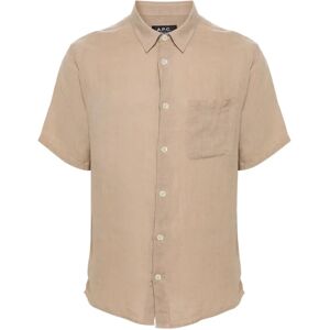 A.p.c. , Blouses Shirts ,Beige male, Sizes: M, XL, L