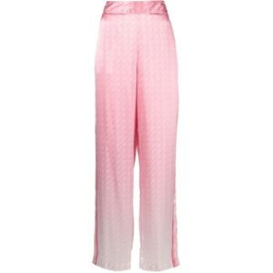 Casablanca , Morning City View Silk Trousers ,Pink female, Sizes: XS