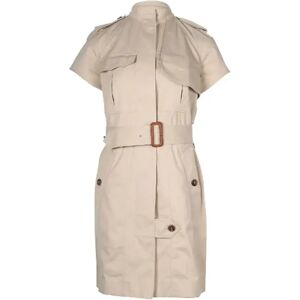 Celine Vintage , Pre-owned Cotton outerwear ,Beige female, Sizes: M