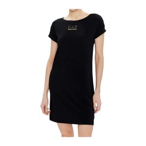Emporio Armani EA7 , Summer Dress ,Black female, Sizes: S
