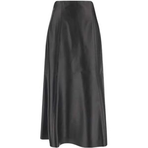 Chloé , Leather A-Line Skirt ,Black female, Sizes: XS