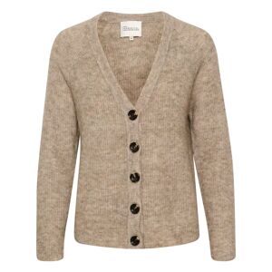My Essential Wardrobe , THE Knit Cardigan ,Brown female, Sizes: 2XL, XL, XS, M, L, S