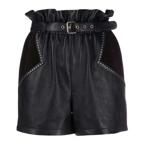 Saint Laurent , Casual Leather Shorts ,Black female, Sizes: S