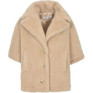 Max Mara , Women's Clothing Jackets & Coats Sand Ss24 ,Beige female, Sizes: S/M