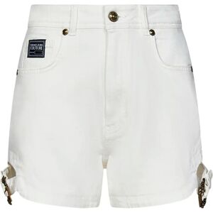 Versace Jeans Couture , Womens Clothing Shorts White Ss24 ,White female, Sizes: W27, W28, W26