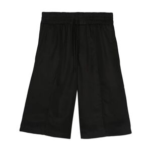 Jil Sander , Black Twill Weave Casual Shorts ,Black female, Sizes: XS, S, 2XS