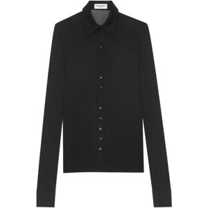 Saint Laurent , Blouses & Shirts ,Black female, Sizes: M, L, S