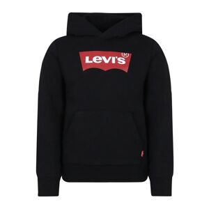 Levis Levi's , Black Cotton Fleece Hoodie with Logo ,Black unisex, Sizes: 2 Y, 8 Y