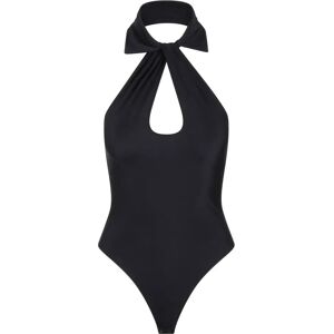 Coperni , Cut Out Chest Bodysuit ,Black female, Sizes: 2XS