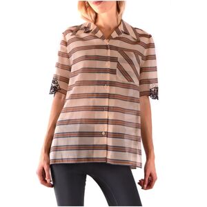 Fendi , Multicolor Spring/Summer Shirt ,Brown female, Sizes: XS