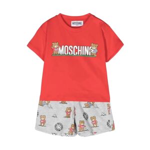 Moschino , Multicolor Sporty Set with T-Shirt and Shorts ,Multicolor unisex, Sizes: 18 M, 2 Y