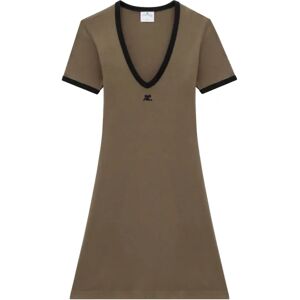 Courrèges , Courrèges Dresses Brown ,Brown female, Sizes: XS