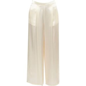 Erika Cavallini , Erika Cavallini Semi-Couture Trousers Ivory ,Beige female, Sizes: S, 2XS