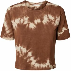 Rabens Saloner , Tie-Dye T-Shirt Liabella Cacao ,Brown female, Sizes: L, XL, S, M