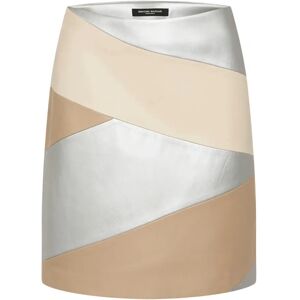 Bruuns Bazaar , Elegant Veganibbfura Skirt Multi Stripe ,Beige female, Sizes: XL, M, L, S, XS