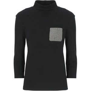 Fabiana Filippi , Fabiana Filippi Turtleneck and Polos Black ,Black female, Sizes: XS