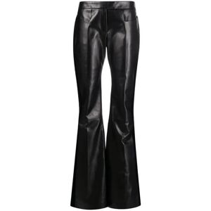 Tom Ford , Stylish Black Leather Trousers ,Black female, Sizes: S, 2XS