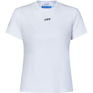 Off White , Off-White T-shirts and Polos White ,White female, Sizes: XS, S, 2XS