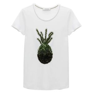 Dorothee Schumacher , Sparkling Joy Pineapple Print Shirt ,White female, Sizes: L, S