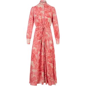 Kiton , Floral Print Silk Shirt Dress ,Pink female, Sizes: S