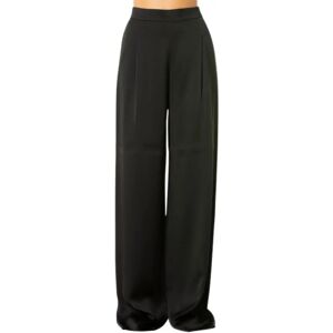 Max Mara Studio , Wide Leg Pants - Size 42, Color: Black ,Black female, Sizes: M, S